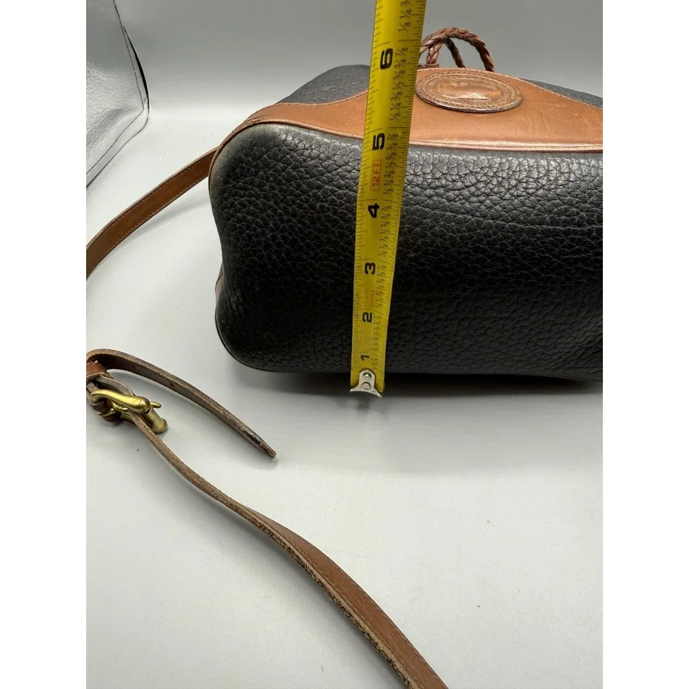 Vintage Dooney & Bourke Drawstring Bucket Bag Black Brown, Wallet, Eyeglass Case